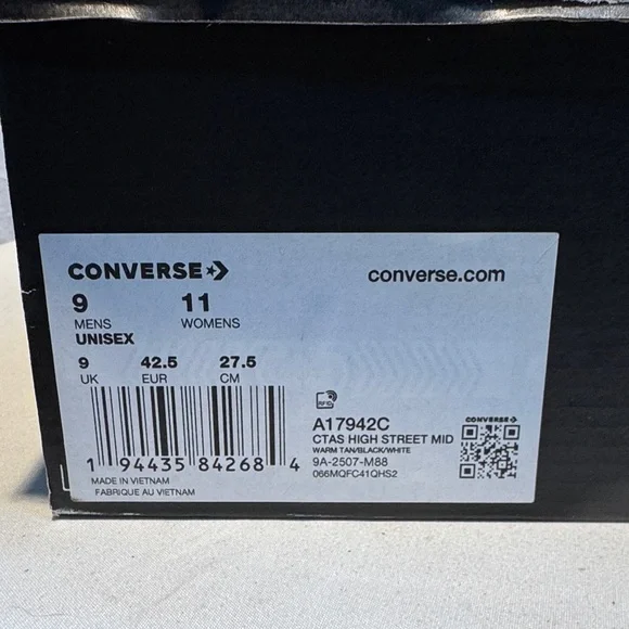 🆕 Converse All Star Black and Brown Sneakers - Picture 9 of 9